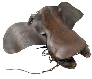 Antique British Military Saddle By Whippy Steggall & Co. London- #S19-4