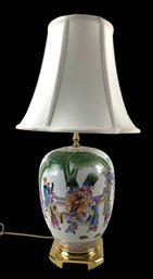 Chinese Famille Rose Porcelain Ginger Jar Table Lamp (WORKS) - #S8-5