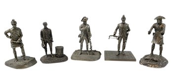 Franklin Mint Fighting Men Of The American Revolution Pewter Figures - #FS-5