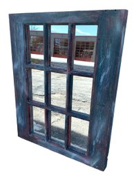 Rustic Farmhouse Windowpane Wall Mirror - #SW-4