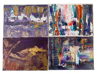 David Lester Blumer (Russian/Polish/American, 1935-2023) Abstract Oil Paintings On Canvas - #S5-4