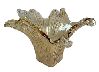 Murano Glass Wide Mouth Vase (Made In Italy) - #S13-2