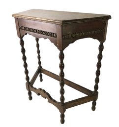 Vintage  Bobbin Leg Console Table - #BR