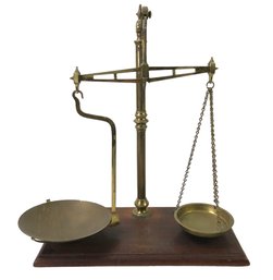 Victorian Brass Beam Balance Scale, Class B - #W1