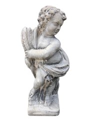 Concrete Cherub Garden Statue By Henri Studio Inc. - #S16-F