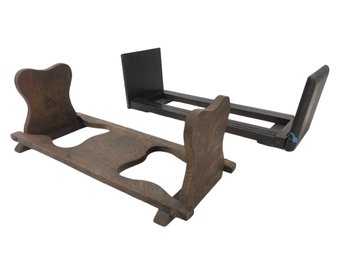 Antique Folding Wood Book Racks - #S3-3