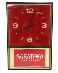 Vintage 1983 Saratoga Race Course Illuminated Clock (WORKS) - #S14-2