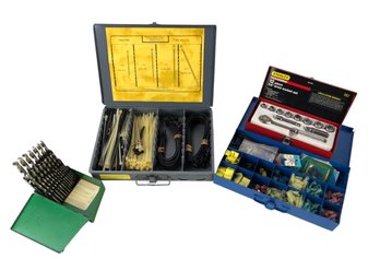 Hanson Metal Index Drill Bits, Cable Ties, Electrical Connectors & Stanley Drive Socket Set - #S10-3