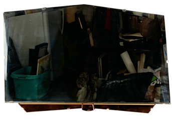 Art Deco Stained Glass Beveled Wall Mirror - #S4-2