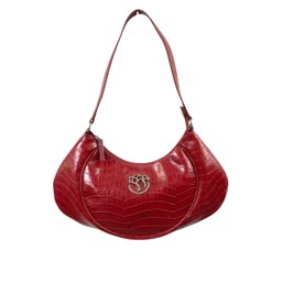 Braccialini Red Leather Shoulder Bag - #S14-4