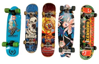 Skateboards: Landyachtz Dinghy Monocycle, Roxy Hula, Tech Deck World Industries - #BR