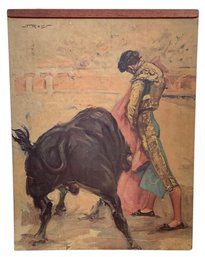 Mid Century Fiesta De Toros Matador Portrait Art Print By Juan Reus - #SW-1