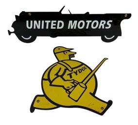 Tydol & United Motors Gas & Oil Metal Signs - #S1-1