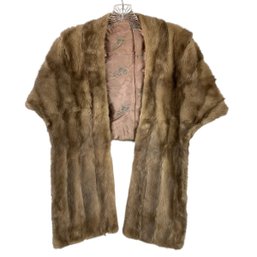 Vintage Genuine Mink Fur Stole - #CR
