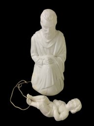 Vintage Christmas Nativity Joseph & Baby Jesus Blow Molds - #S11-6