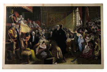 The Trial Of Effie Deans Hand Colored Engraving By Fred K. Bromley, London - #SW-10