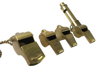 Collection Of Brass Whistles: ACME Thunderer & Regulation U.S. Army - #JC-R