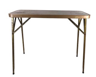 Vintage Folding Metal Table - #S22-4