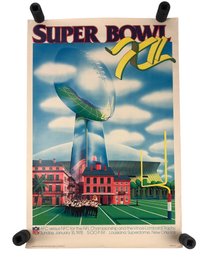 1978 NFL Super Bowl XII Dallas Cowboys And Denver Broncos New Orleans Poster - #S13-3