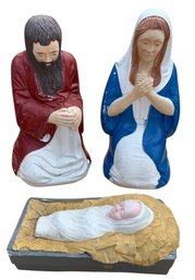 Vintage Nativity 3-Piece Blow Mold Set - #S2-5
