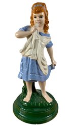 1974 Atlantic Mold Ceramic Peasant Girl Statue - #S8-5