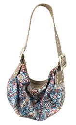 Kathy Van Zeeland Paisley Print Shoulder Bag & Wristlet - #S19-4