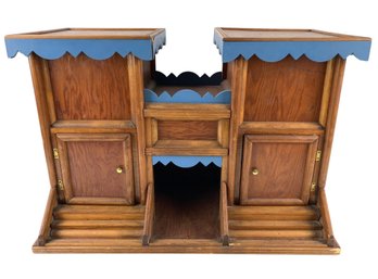 Vintage Folk Art Wood Doll House / Plant Stand - #S4-1