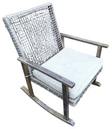 Indoor / Outdoor Teak Wood Rocking Chair - #BR