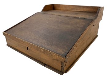Antique Wood Portable Writing Desk - #S3-1