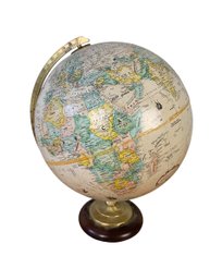 Globemaster 12-Inch Globe With Genuine Hardwood Base (Made In USA) - #S16-5