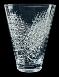 Orrefors Sweden Crystal Vase Designed By Ingeborg Lundin - #S10-2