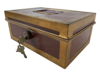 Antique Document Box With Eagle Lock Co. Lock & Keys - # S16-2