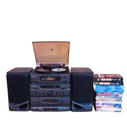 Craig Stereo System & Collection Of DVDs - # LFT