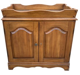 Vintage Wooden 2-Door Dry Sink - #FF