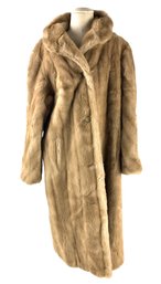 Vintage Mincara By Russel Taylor Womens Faux Fur Full Length Coat - #CR