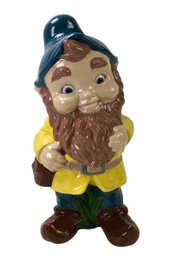 Hand Painted Ceramic Gnome Statue - #S8-2