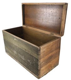 Vintage Rustic Solid Wood Blanket Storage Chest - #FF