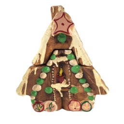 1960s Ceramic Gingerbread House Cookie Jar - #S8-2