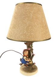 Goebel Hummel Apple Tree Girl Table Lamp (WORKS) - #S3-4