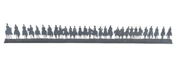 30 Cowboys Western Metal Art Silhouette Post Mount Sign By J. Dub - #FF