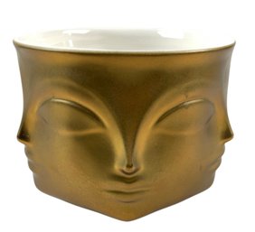 Jonathan Adler Gold Ceramic Votive Candle Holder - #FS-7