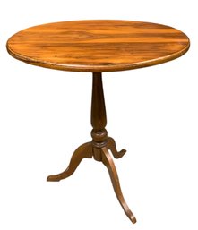 Oval Tilt Top Slipper Foot Occasional Table - #BR