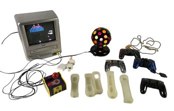 Namco 5-in-1 Acrade Classics By JAKKS Pacific, Playstation Control Paddles, Disco Ball & More - #S2-1