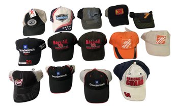 Branded Hats: Daytona 500, Nascar, Home Depot, GM Goodwrench, Bud Beer & More - #S16-2