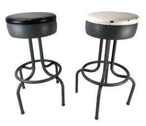 Vintage Soda Shop Swivel Counter Stools - #FF