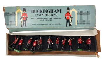 Hand Painted Scots Greys English Toy Soldiers By Buckingham Cast Metal Toys - #S3-4