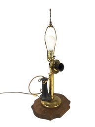 Vintage Candlestick Telephone Table Lamp - #S9-5