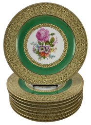 Bavaria P.T. Tirschenreuth Floral Porcelain Dinner Plates (Set Of 8) - #S13-2