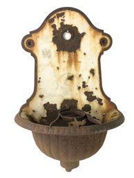 Antique Victorian Cast Iron Wall Fountain - #S4-1