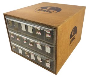 Vintage DMC Embroidery Floss Storage Box - #S17-2